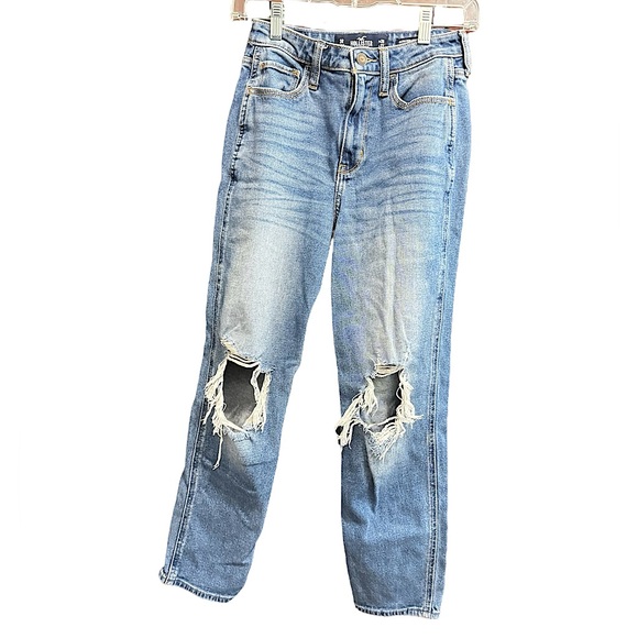 Hollister Denim - Hollister Ultra High Rise Mom Distressed Jean Vintage Stretch Size 3R